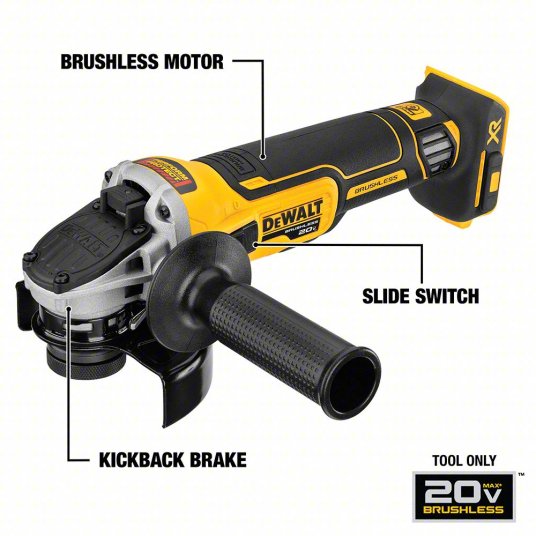 DCG416B - 20V MAX 4-1/2 in. - 5 in. Brushless Paddle Switch Angle Grinder With FLEXVOLT ADVANTAGE™ (Tool Only)