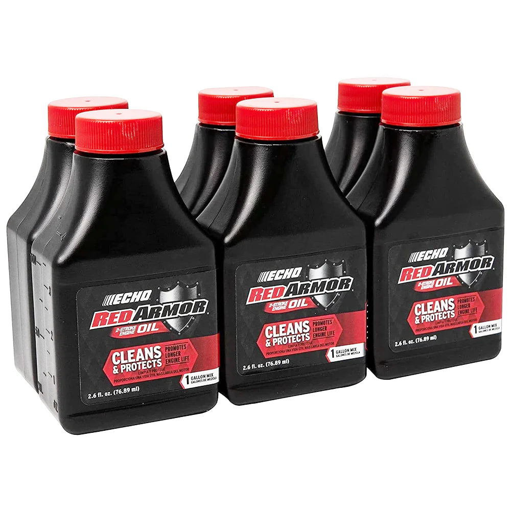 Echo Red Armor Oil 1 Gal Mix, 2.6OZ, 6 pack (6550001-6)