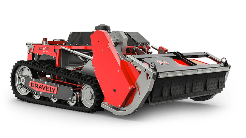 Gravely OVIS 40 RC Mower 40" Flail Remote Control Mower w/ 23hp Briggs & Stratton Engine