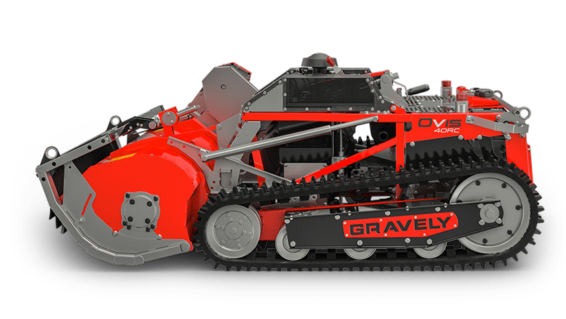 Gravely OVIS 40 RC Mower 40" Flail Remote Control Mower w/ 23hp Briggs & Stratton Engine