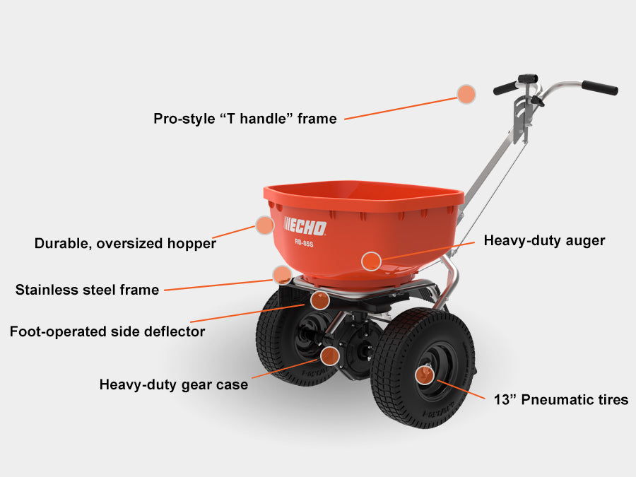 Echo RB-85S 85 lb. Hopper Capacity Broadcast Spreader