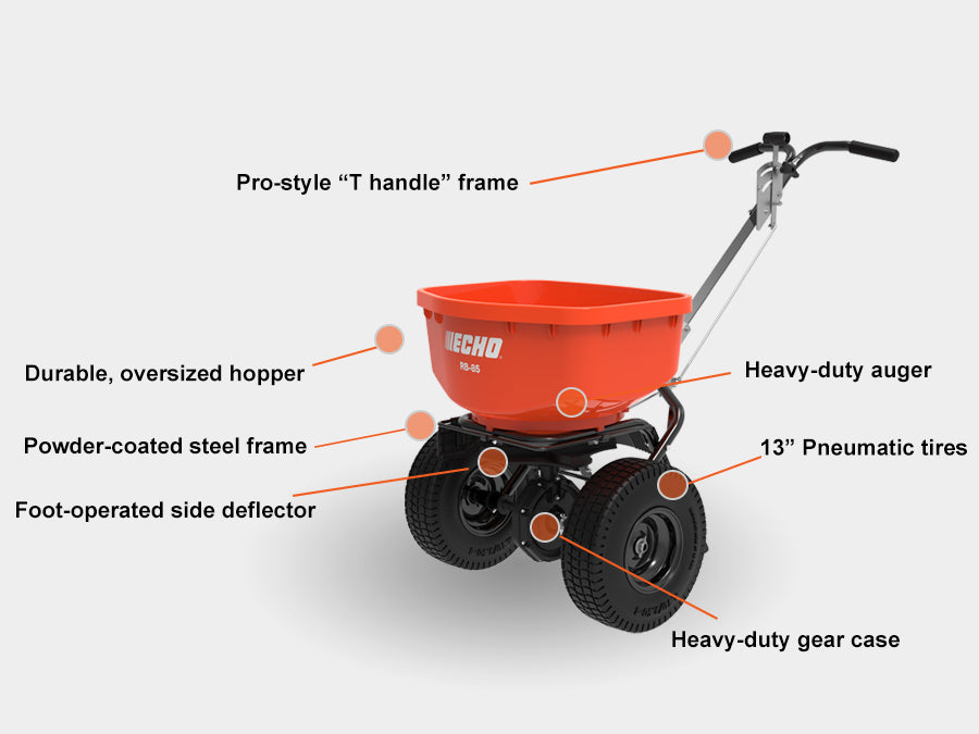 Echo RB-85 85 lb. Hopper Capacity Broadcast Spreader