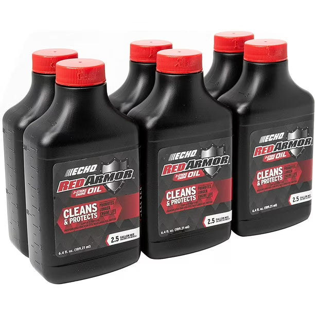 Echo Red Armor Oil 2.5 Gal, 6.4 OZ, 6 Pack (6550025-6)