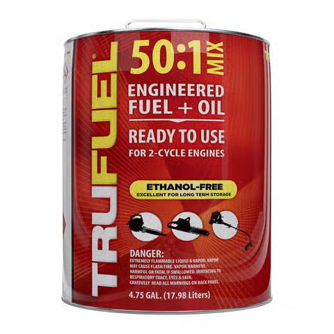 TRUFUEL 2-Cycle 50:1 Pre-Mixed Fuel and Oil - 4.75 Gallon