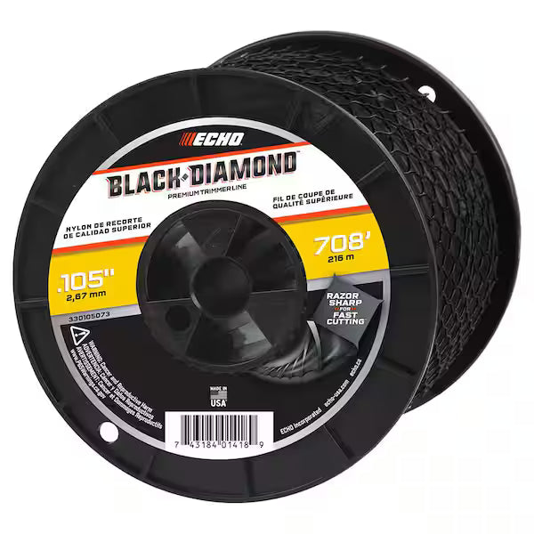 Echo .105" Black Diamond Trimmer Line (330105073)