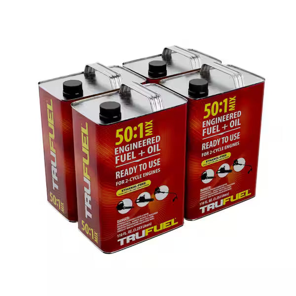 TRUFUEL 2-Cycle 50:1 Pre-Mixed Fuel and Oil - 1 Gallon (Case of 4)