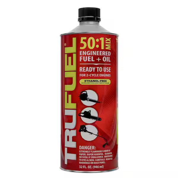 TRUFUEL 2-Cycle 50:1 Pre-Mixed Fuel and Oil - 1 Quart